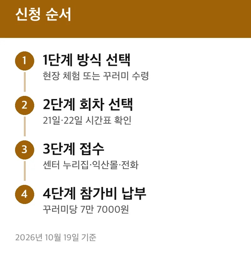 신청 순서