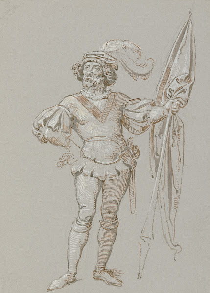 Der Fähnrich in altdeutscher Tracht