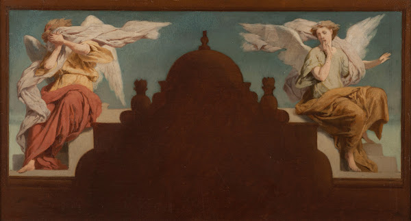 Deux anges assis 1874