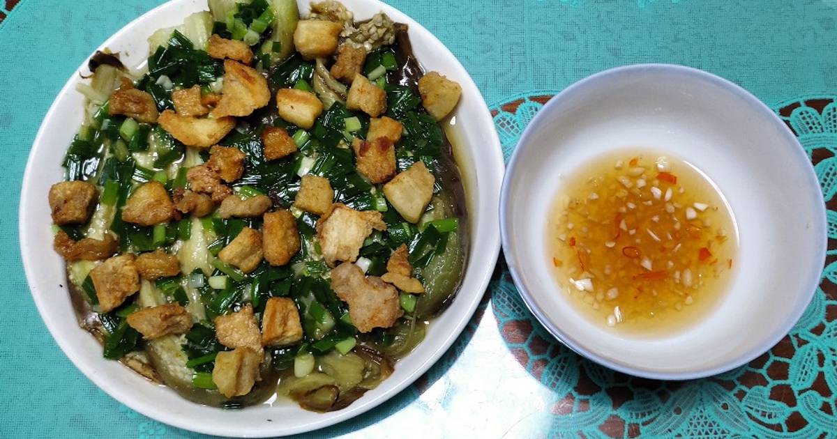 Cà tím nướng mỡ hành