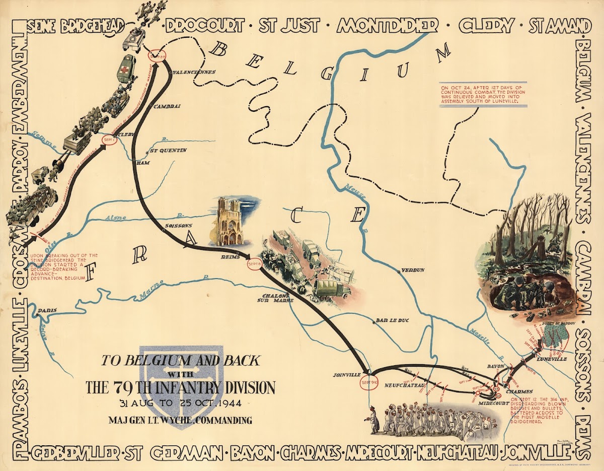 To Belgium And Back With The 79th Infantry Division 31 Aug To 25 Oct 1944 1944