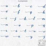 Stitch photo 2 of the Monogram Dancing script Embroidery font, stroke font embroidery design