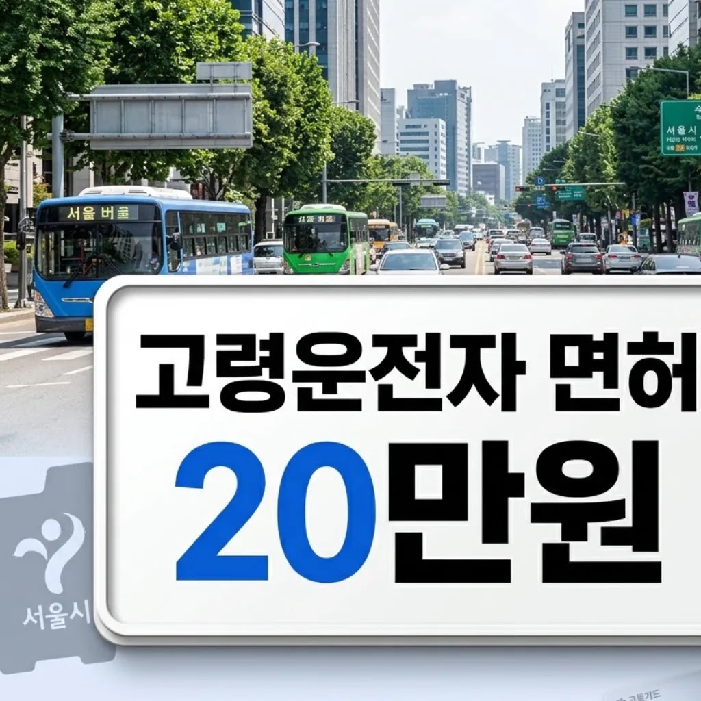 고령운전자 면허 반납 서울 20만원 교통카드 신청