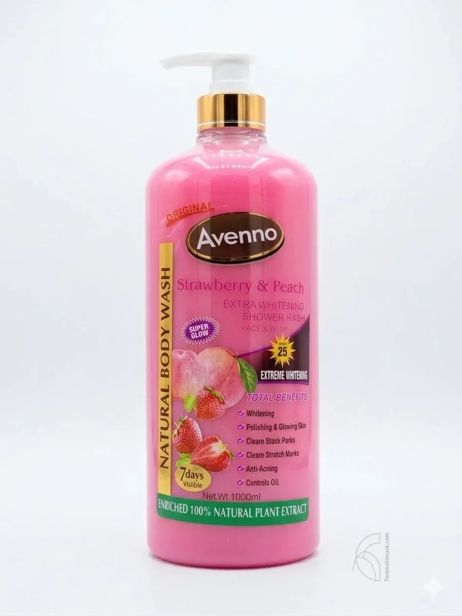 Avenno Strawberry & Peach Body Wash