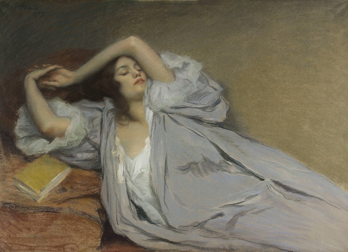 Femme étendue sur un divan 1899