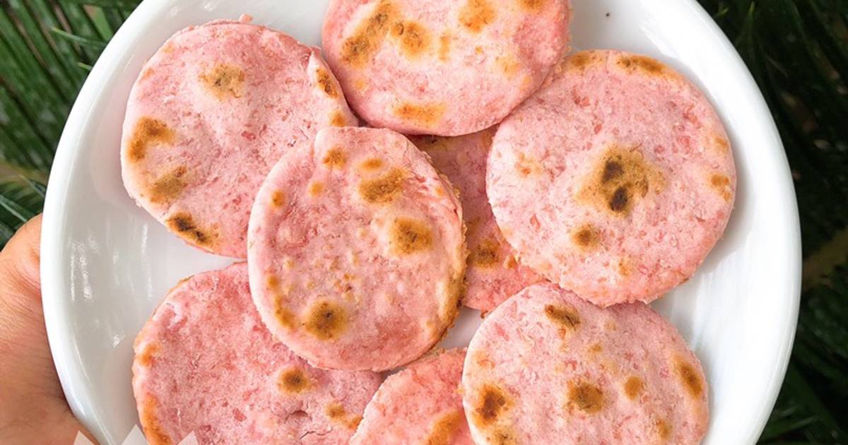 Ăn dặm - Bánh yến mạch màu củ dền