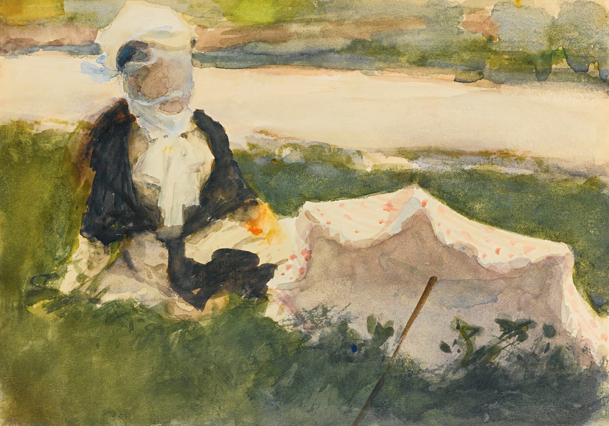 Woman With Parasol circa 1888