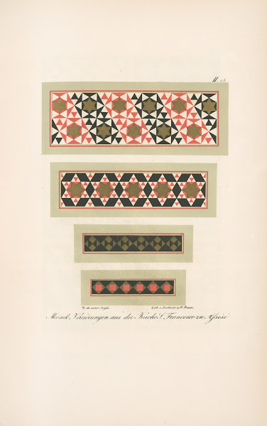 Mosaik Verzierungen aus der Kirche S Francesco zu Assisi 2 1842