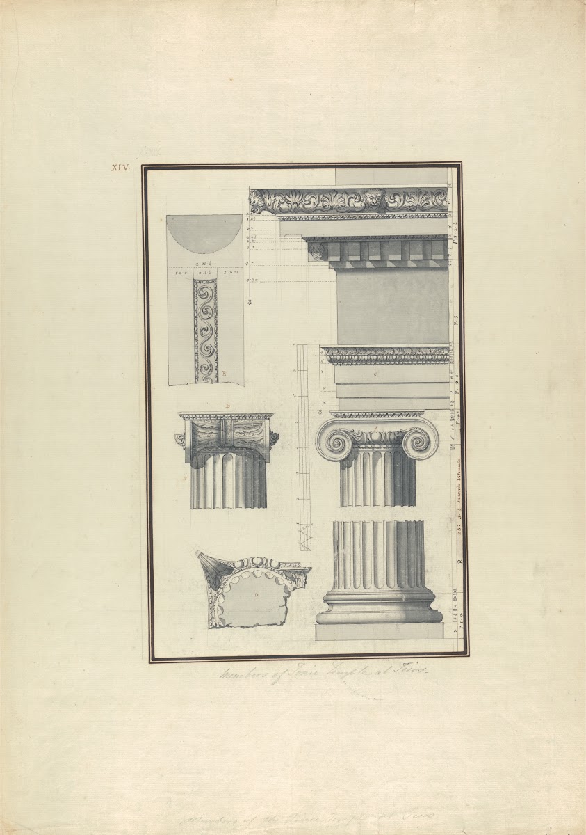 Members of an Ionic Temple at Teos ca 1750