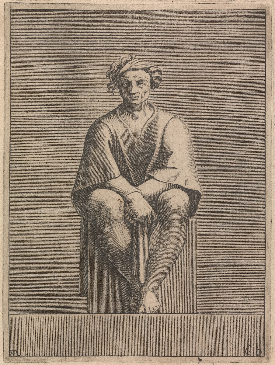 Ancestor of Christ from Aminadab Lunette Left Figure 1550 1585