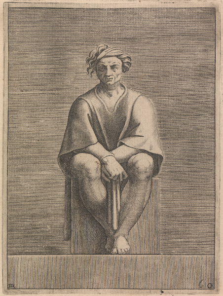 Ancestor of Christ from Aminadab Lunette Left Figure 1550 1585