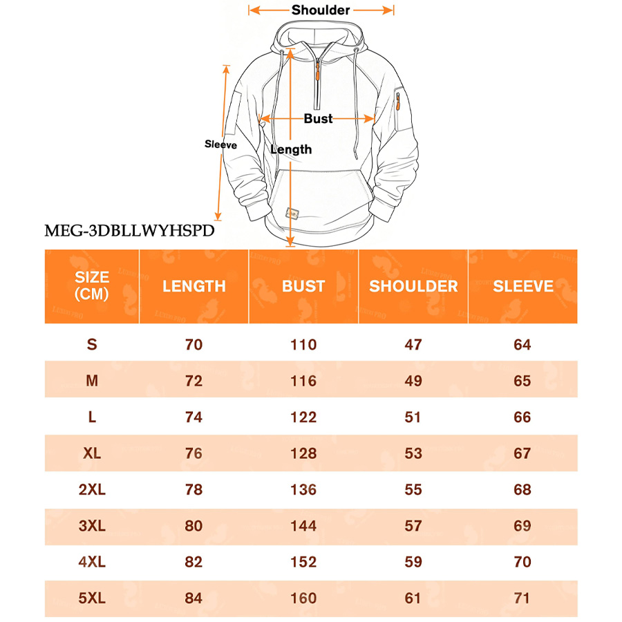AOP MEG 3D Half Zip Hoodie with Yellow Ribbon Detail
