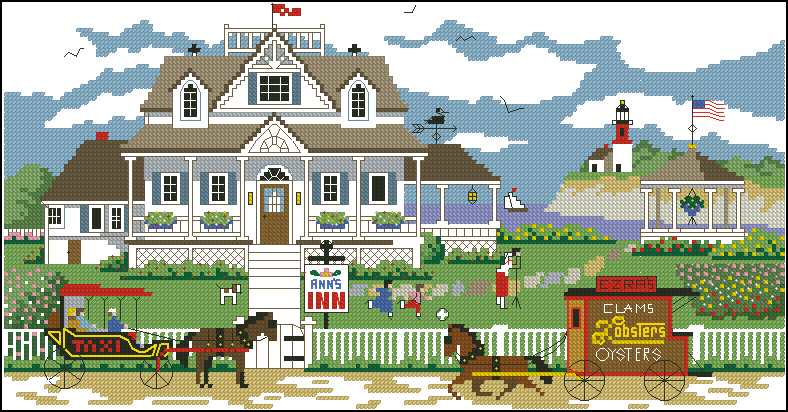 DIM00120 Cape Cod Summer Seaside Inn