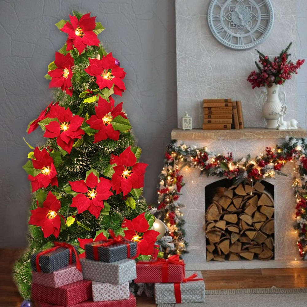 LED string lights with Christmas stars