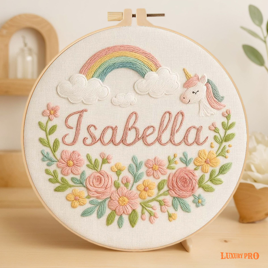 Embroidered Canvas Frame