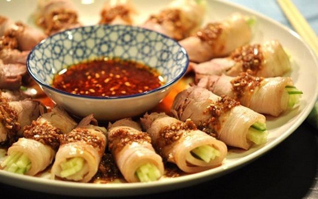 Dưa Chuột Cuốn Thịt Ba Chỉ