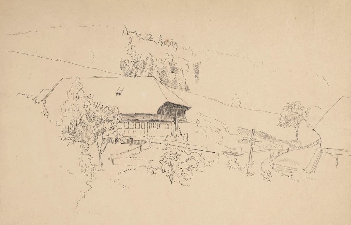 Hans Thomas Family Home in Oberlehen near Bernau im Schwarzwald 1890   1900