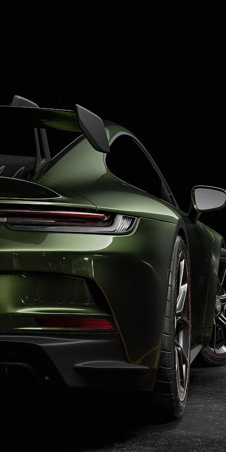 Green Porsche 918 4K Phone Wallpaper