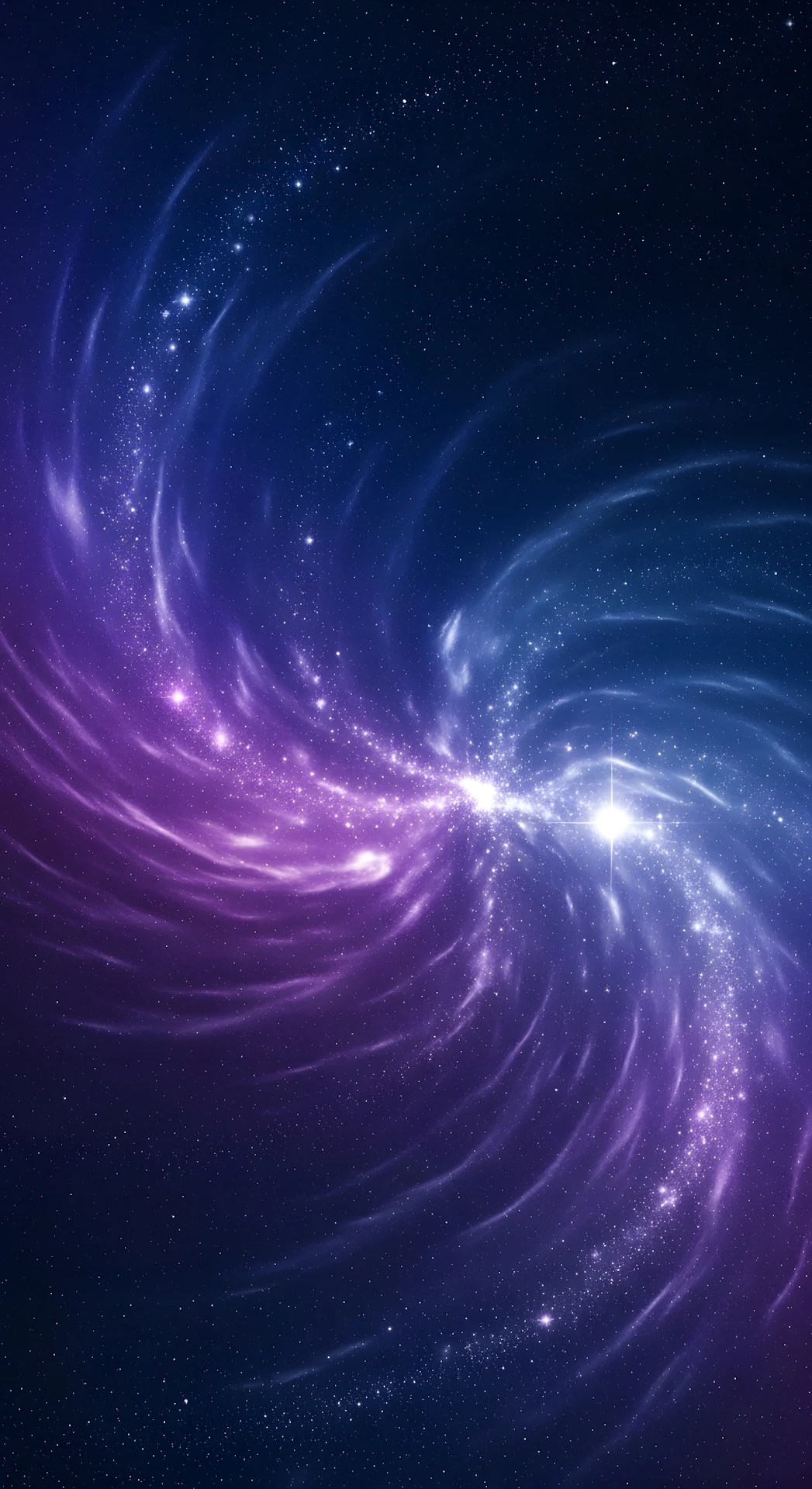 Abstract Swirling Night Sky with Cosmic Star Patterns - Free 4K mobile Wallpaper