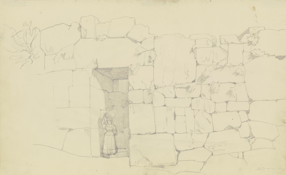Old wall near Alatri 1831