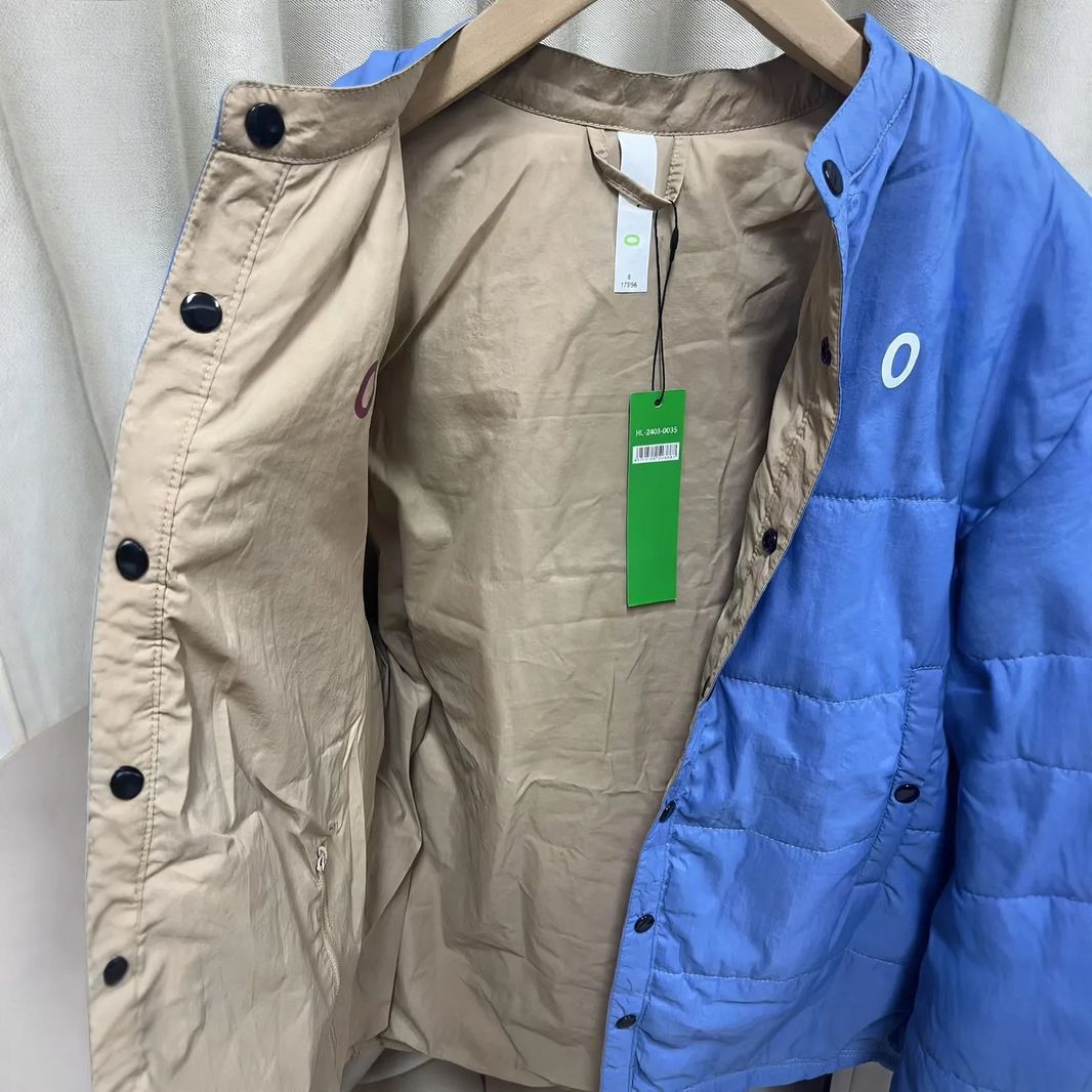 Reversible women’s puffer jacket, water-repellent, relaxed fit