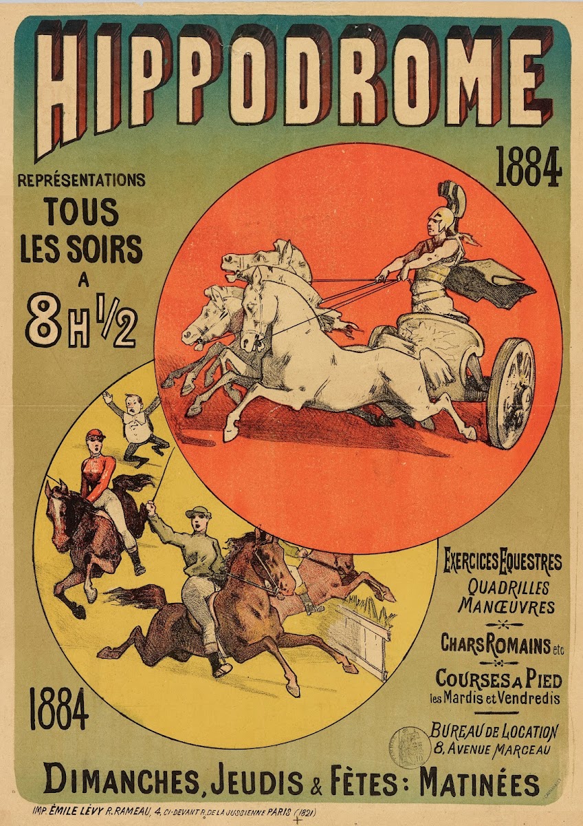 Hippodrome Representations Tous Les Soirs 1884