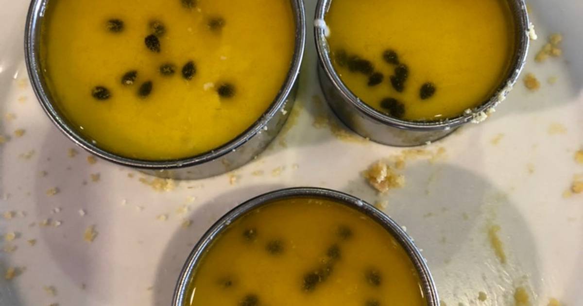 Musse cheese cake chanh leo không cần nướng