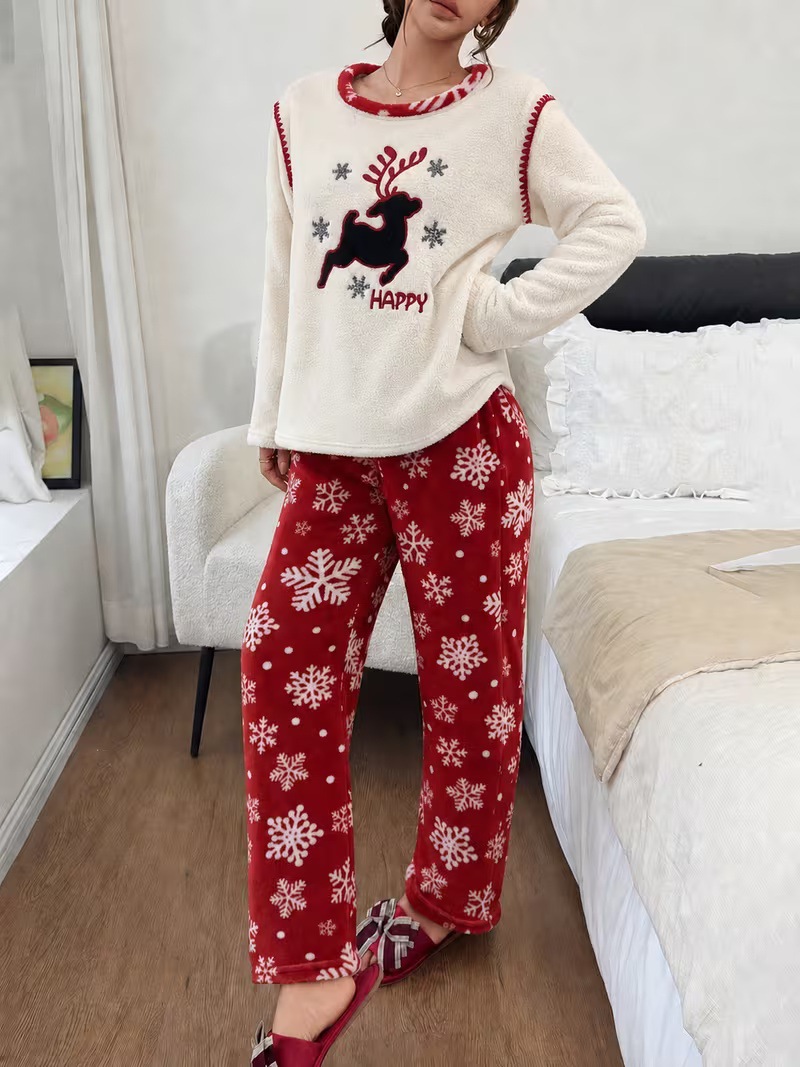 Christmas Flannel Pajama Set for Women