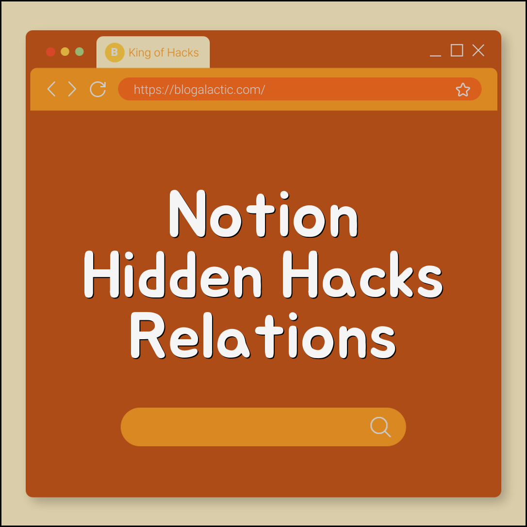 Notion database obscure hacks (relations, rollups, formulas)