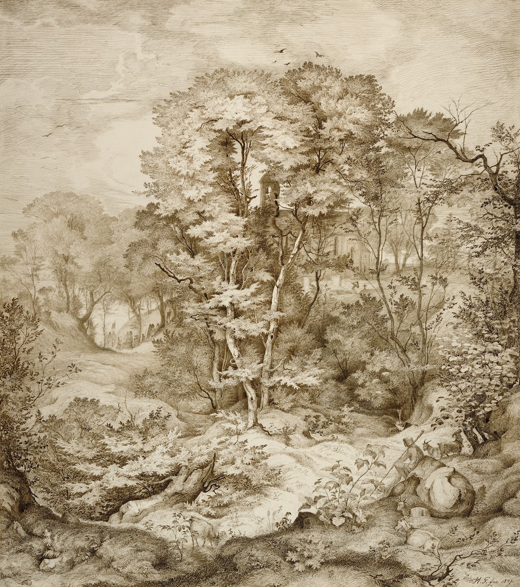 Landscape with Forest Chapel 1847
