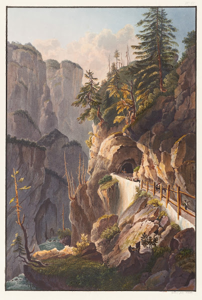 Vue de la galerie perdu en venant de Tousis