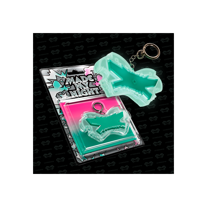 2nd Single Album 'Made My Night' Glow Clicker Keychain (Mint ver.)