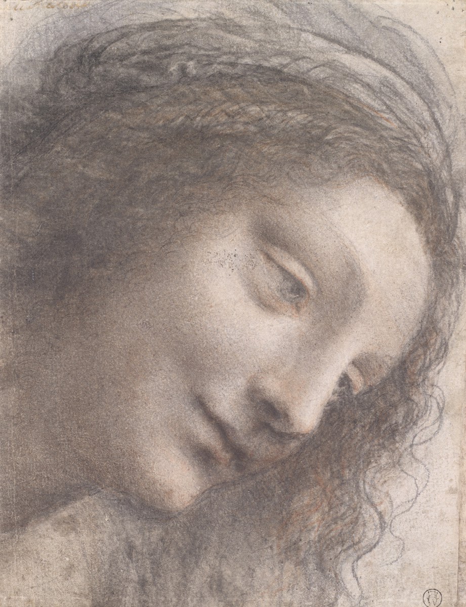 The Head of the Virgin in Three Quarter View Facing Right 151013