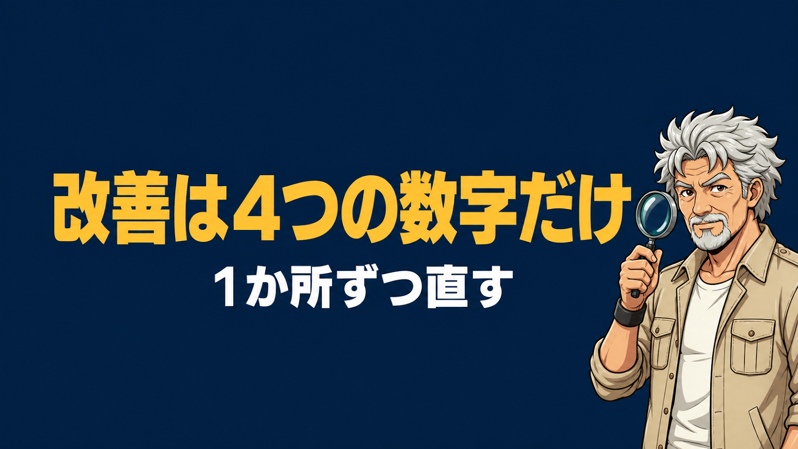 オートウェビナーの改善は4つの数字だけ見るのアイキャッチ