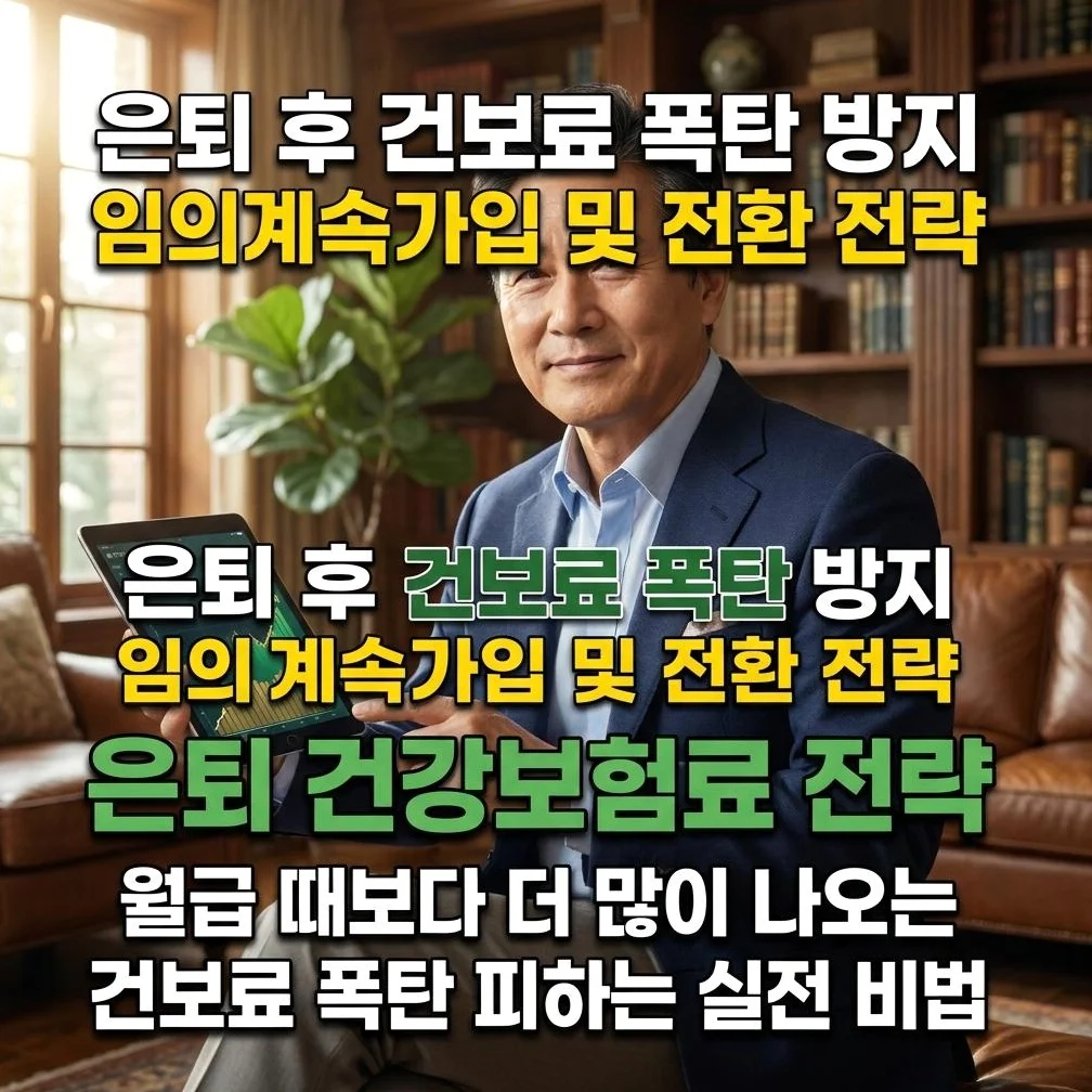 은퇴 후 건강보험료 절감 실전 전략 가이드