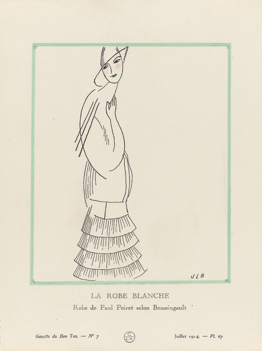 La Robe Blanche Robe De Paul Poiret Selon Boussingault 1914