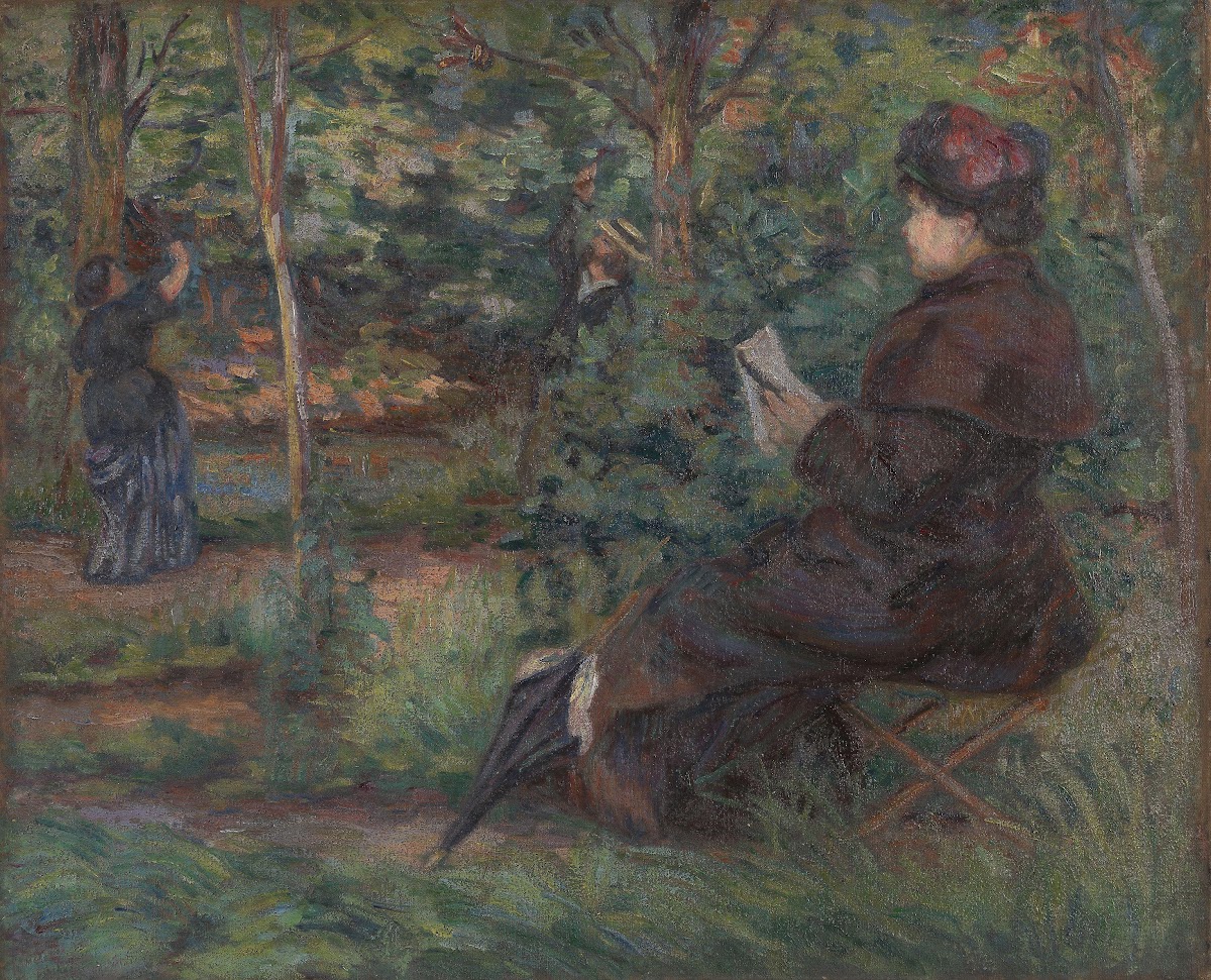 In the garden ca 1880