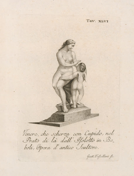 Venere che scherza con Cupido nel Prato di là dallIsolotto in Boboli 1789