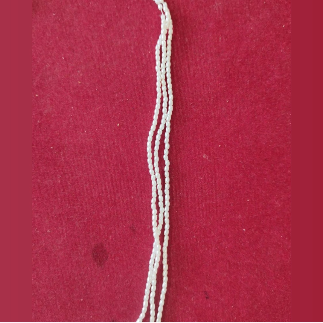 2 mm oval / gahu pearl-pack of 3 line