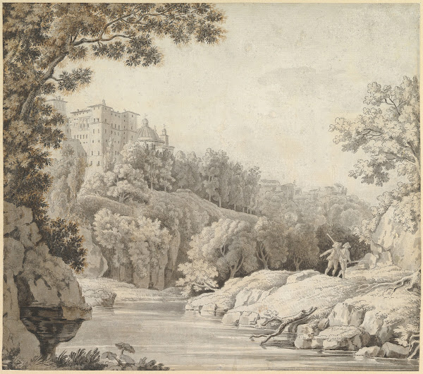 View of Ariccia Italy ca 1758