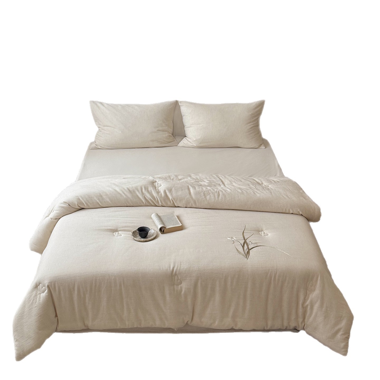 Linen-Cotton Quilt, Cotton Filling