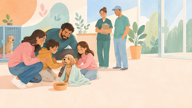 Editorial illustration for A dog missing for 30 days is rescued from a storm drain and reunited