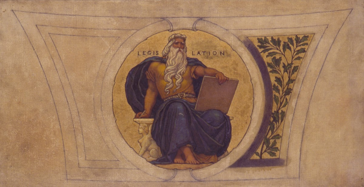 Study for Mosaic Wisconsin State Capital Legislation 1913