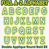 Stitch photo 6 of the Round Bold Double Applique Satin Stitch Embroidery Font embroidery design