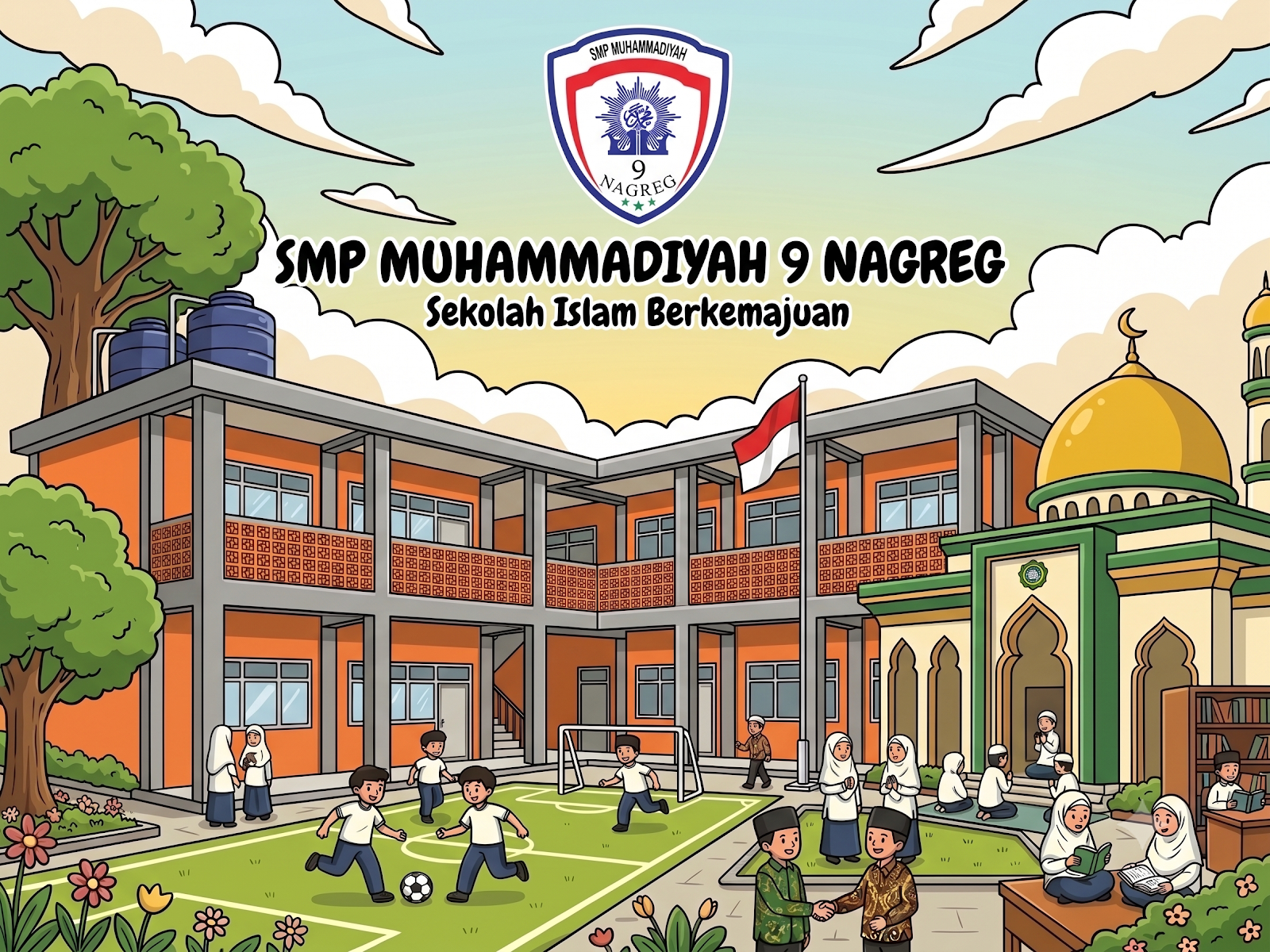 Ilustrasi SMP Muhammadiyah 9 Nagreg