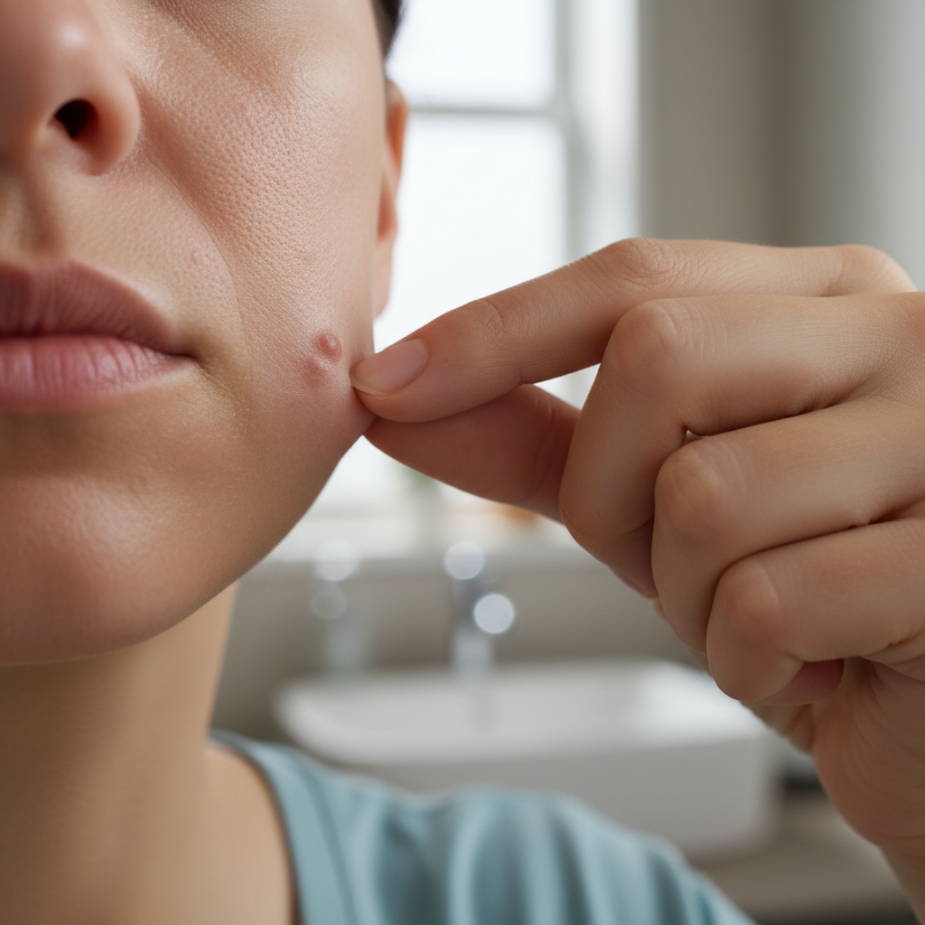 📢 얼굴에 난 좁쌀, 짜도 될까요?