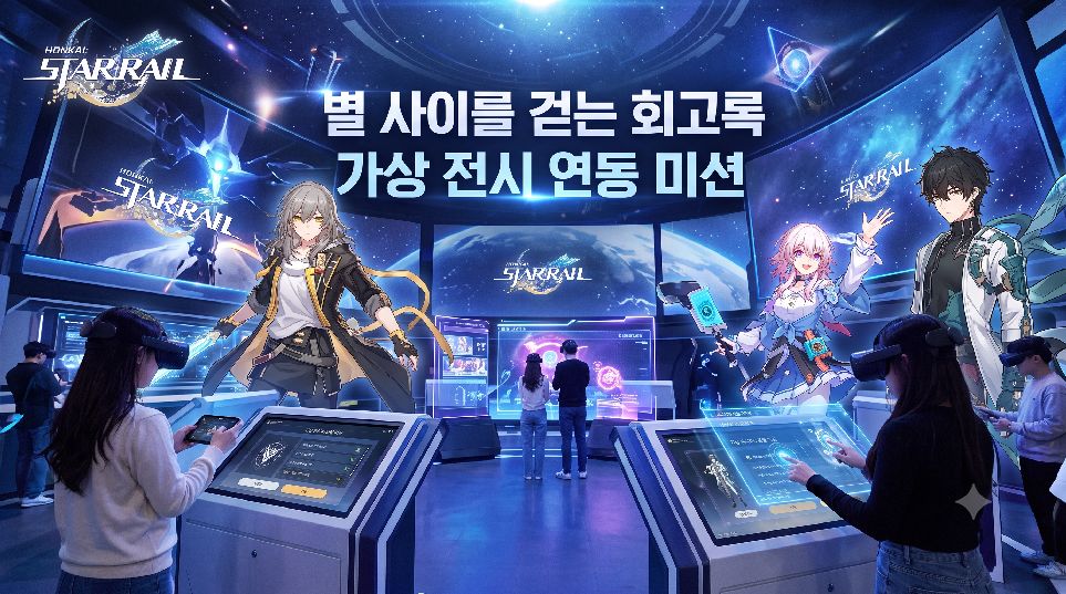 별 사이를 걷는 회고록 전시 이미지