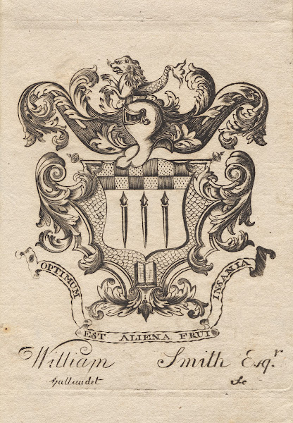 Coat Of Arms With William Smith Esq Inscribed Below