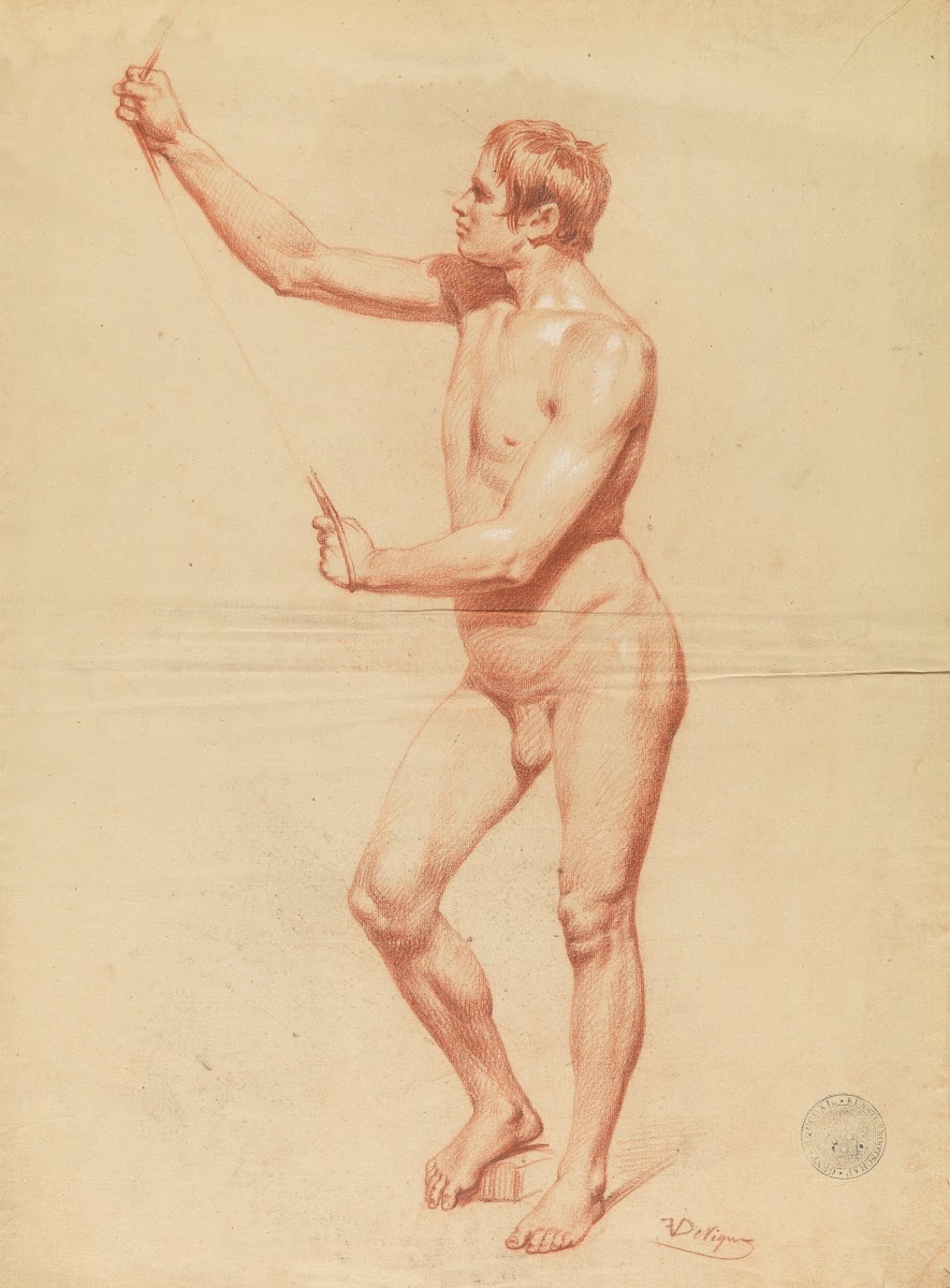 Standing male nude 3 19th century