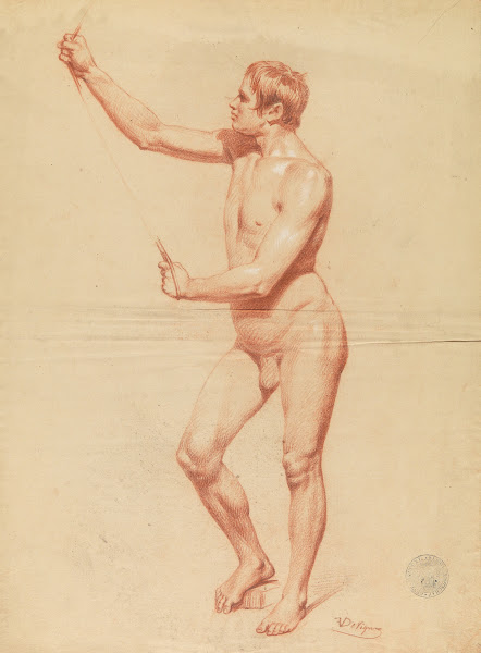 Standing male nude 3 19th century